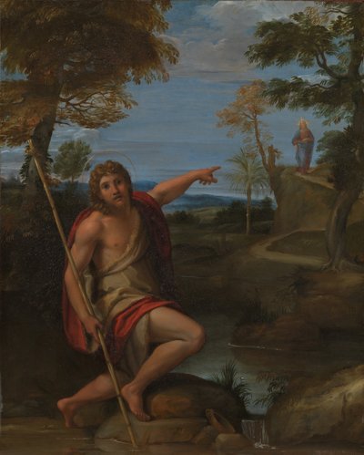 Saint John the Baptist Witnessing Bears by Annibale Carracci